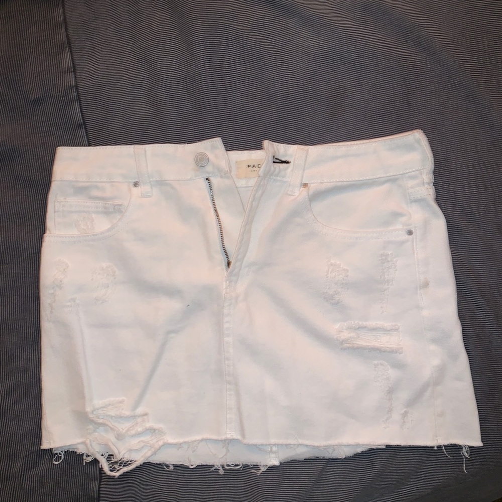 white skirt